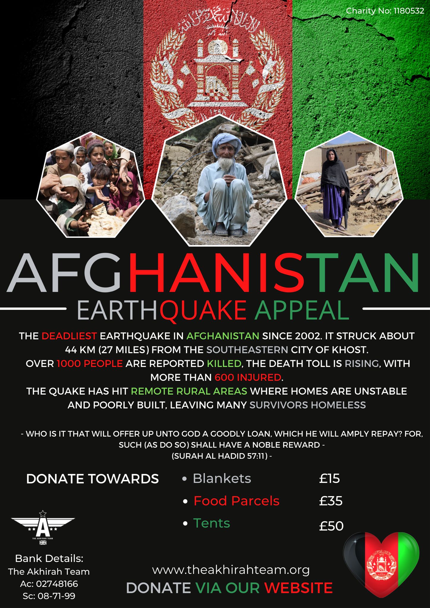 Afghanistan Earthquake Appeal
